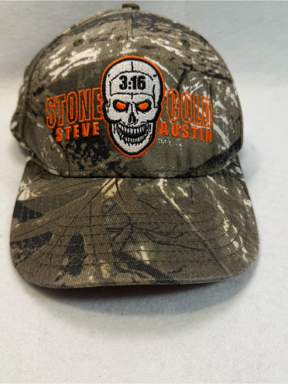 Stone Cold Steve Austin 3:16 Camo WWE Wrestling Snapback Hat